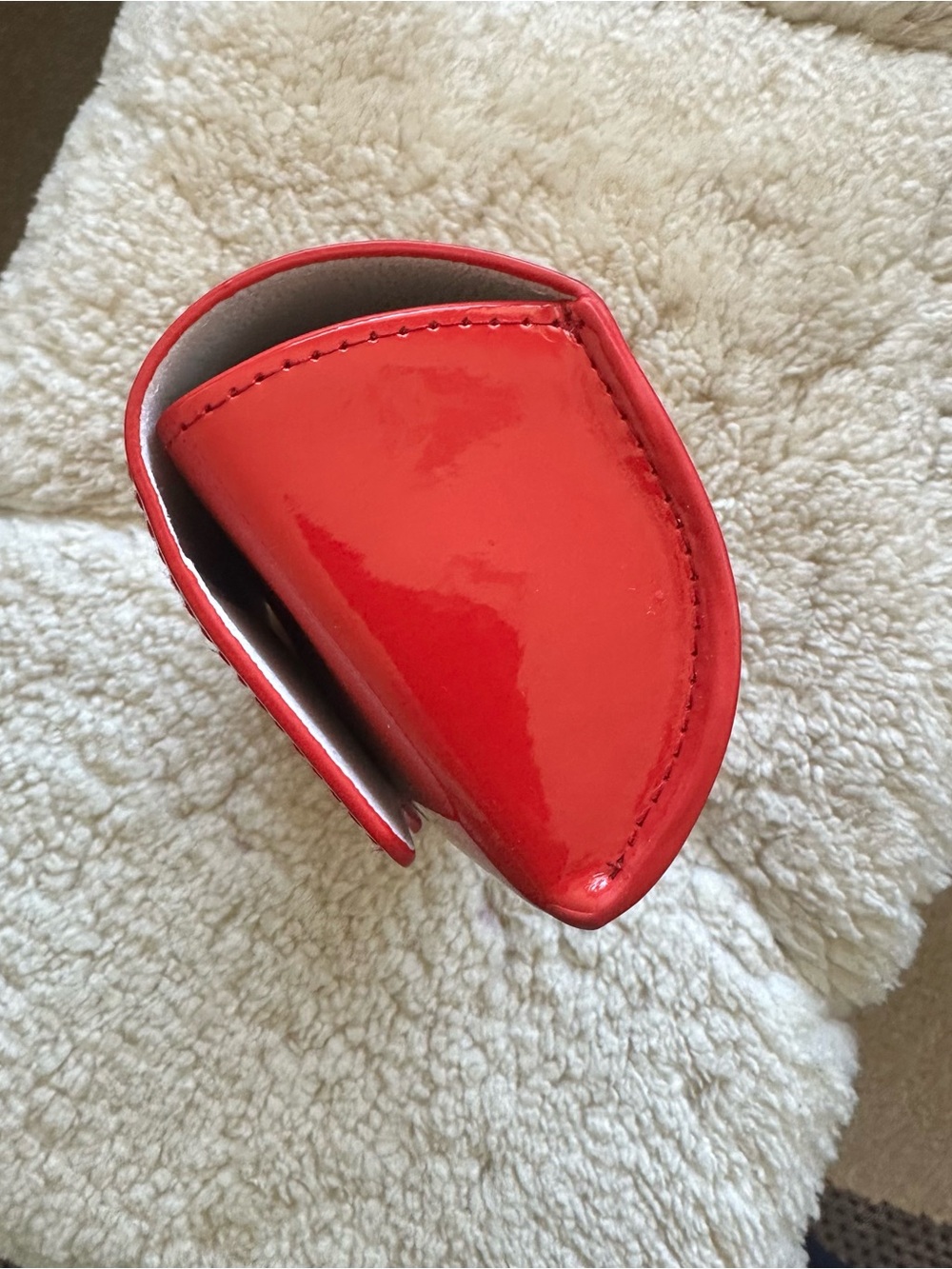 Khaite / Oliver Peoples Red Patent Clutch Eyewear Case - Picture 6 of 6